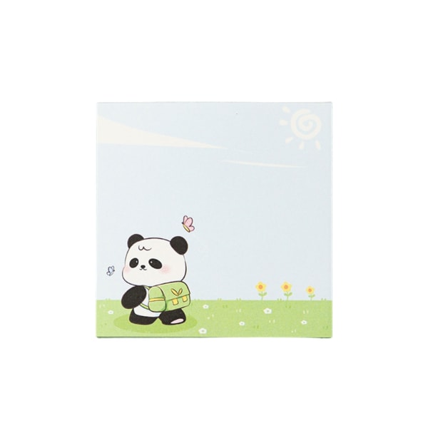 5 st Cartoon Panda Sticky Note Anamal Memos Sticky Pad Skolmaterial för flickor null - E