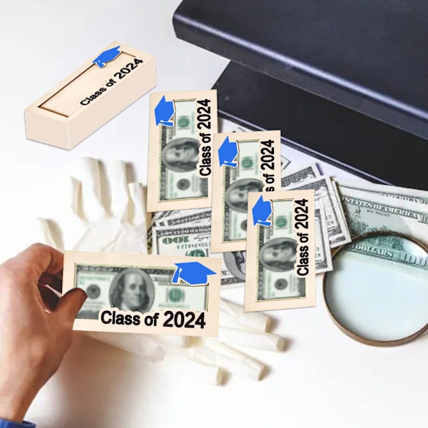 Graduation Cards Box Cash Holder 2024 Graduation Money Gift Holder Blue