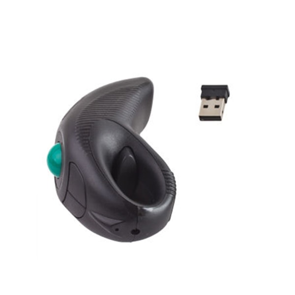 Trådlös Trackball Mouse 2.4G Uppladdningsbar spelmus Ergonomisk möss tumkontrollmus null - B