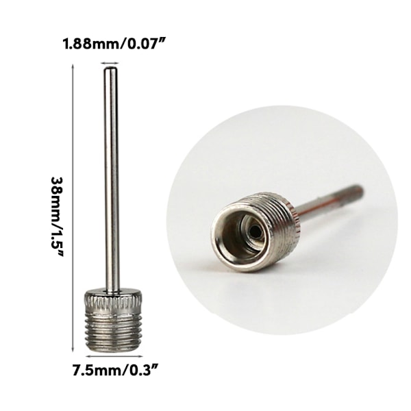 3/6 kpl pallopumppujen täyttöventtiilin neulan vaihto koripallon täyttötapit 3pcs