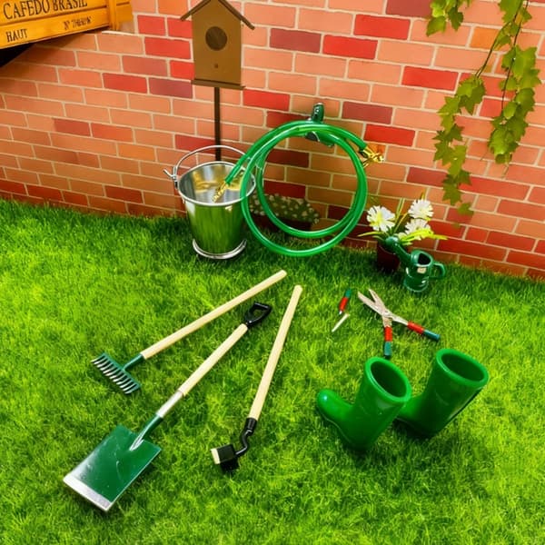 Kompakt plastik mini haveværktøjssæt bærbart design til modelbygning