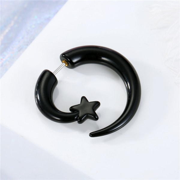 8 par eleganta akryl öron avsmalnande Spiral mätare Örhängen Smycken Present för kvinnor