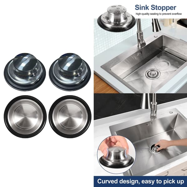 2st/ set Handfat Sil Plug Avlopp Hårfångare Protector Dusch Cover null - B