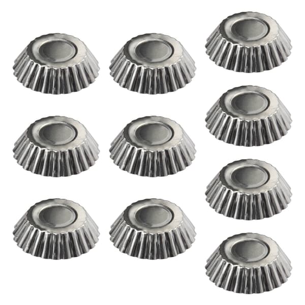 10 stk. Eggeterteformer Aluminium Mini Terteformer Bakekopper for Baking