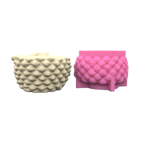 Silikon Planter Form 3D Frukt Form Blomkrukor Form Förvaringshållare Vas Form för Betong Cement Form DIY 2