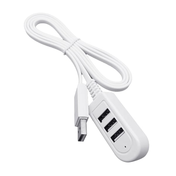 3 i 1 splitter USB multifunktion 3A laddare Bärbar omvandlare Extension Line Expansion Multi-port HUB Datakabel