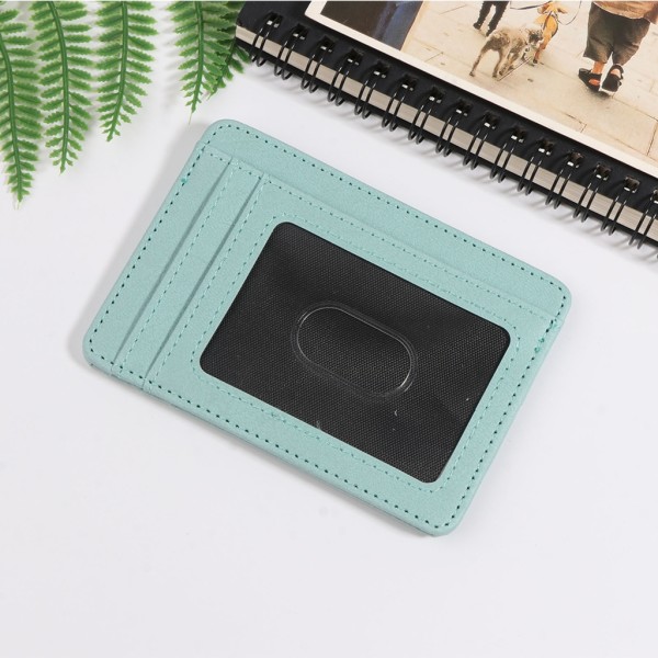 Kreditkortshållare RFID-blockerande plånbok PU-läder för case för kvinnor män Present Purple