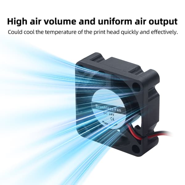 Hotend køleventilator 3D-printerdel 3010 køling hydraulisk 30x30x10mm ventilator
