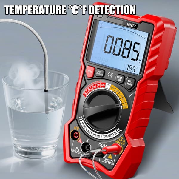 Digitalt multimeter transistor-tester elektrisk NCV-testmåler TrueRMS