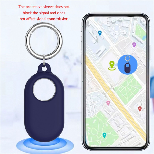 För Smarttag 2 Protect Case Locator Positioning Tracker Tvättbar hölje Black