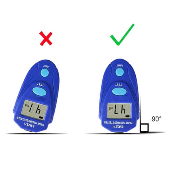 Mini bærbar billakkbelegg tykkelse digital måler tester