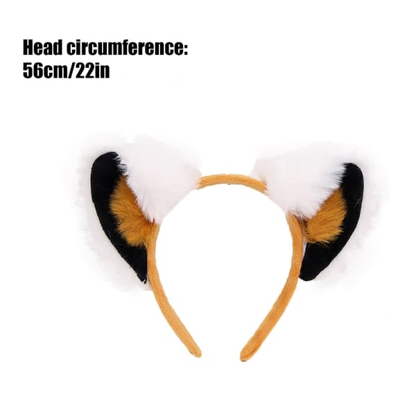 Fuzzy sjiraffhorn hodeplagg for Halloween Cosplay temafester