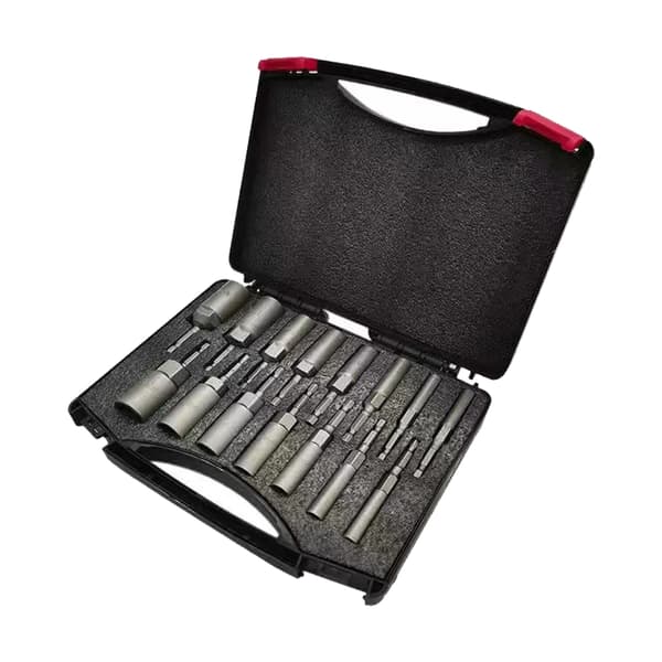 5,5-19 mm Sokkeladapter Borbit Muttertrekker Sett 1/4 tommers Heksagonal Muttertrekker