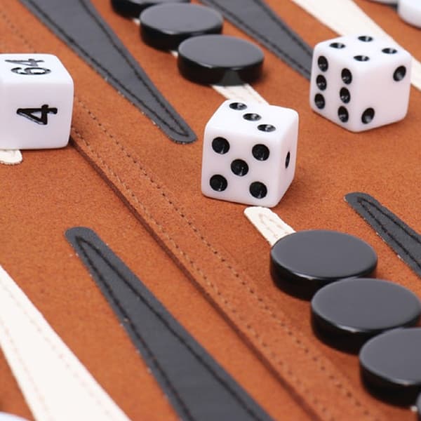 Schack Backgammon Brädspel Reseset Hopfällbart Schackbräde för Bordsspel