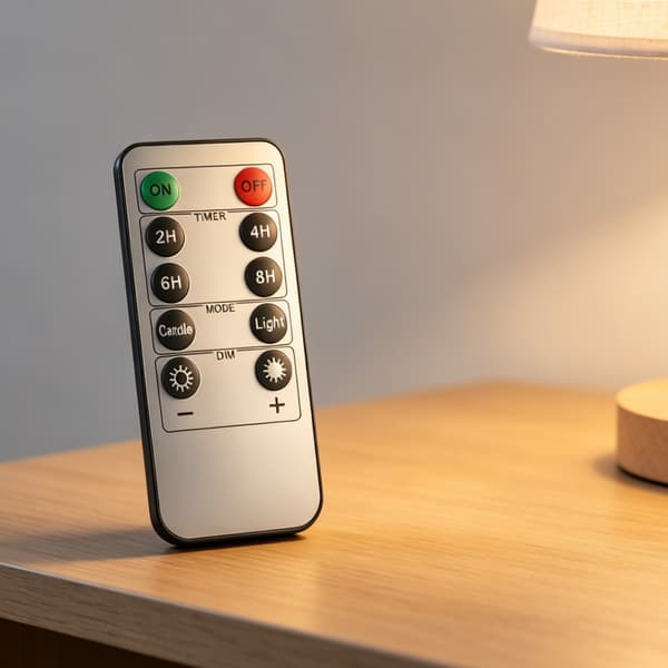 Fjernkontroll for LED-stearinlys Bærbar Liten ABS-materiale Fjernkontroll