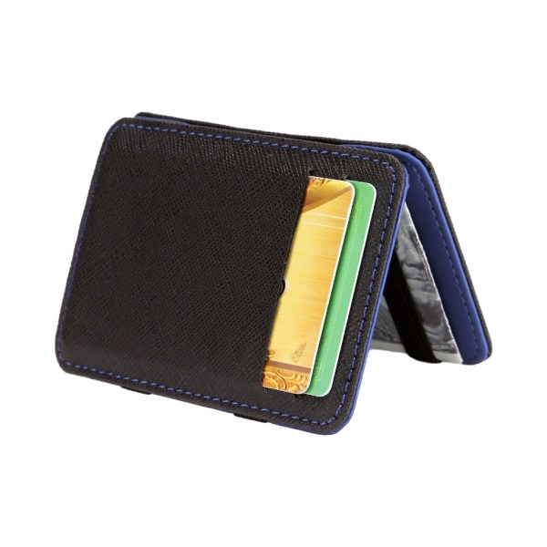 Skinnlommebok Bankkortholder Quick Access Flip Wallet for menn Black