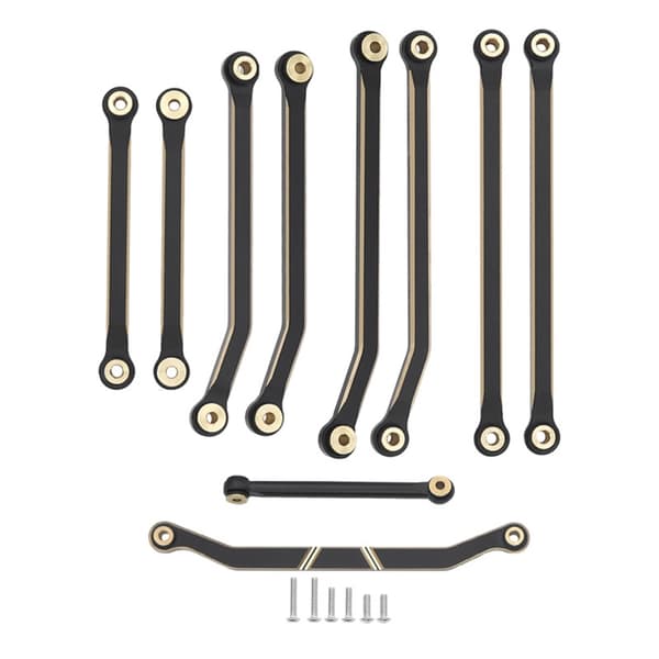 Bearbejdede messingstænger Chassis Linkage Assembly til 1/18 fjernstyret bil