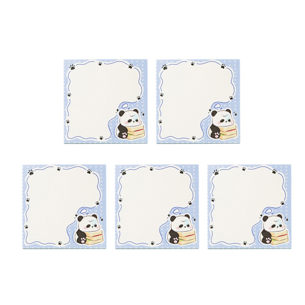 5kpl Sarjakuva Panda Muistilappu Anamal Memos Sticky Pad Koulutarvikkeet tytölle null - D
