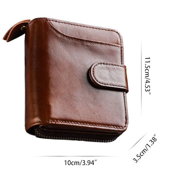 Män ID Kreditkortshållare Läder Business Ficka för case Multi-Function Organizer Plånbok Black