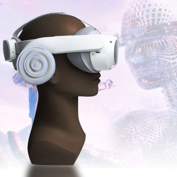 Slitstarka hörselkåpor för pico 4 VR cover Förbättra ljudkvaliteten Hörselkåpor Uppslukande VR-upplevelse Black