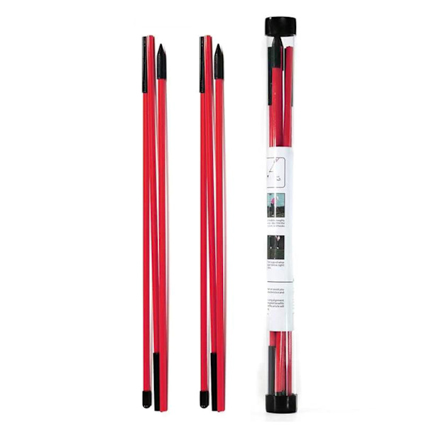 Foldbar Golf Alignment Stick Træningshjælp til Posture Corrector med Tube Case