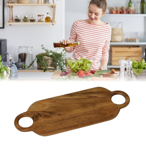 Skärbräda i trä för charkuterier och matlagning, hackbräda i trä