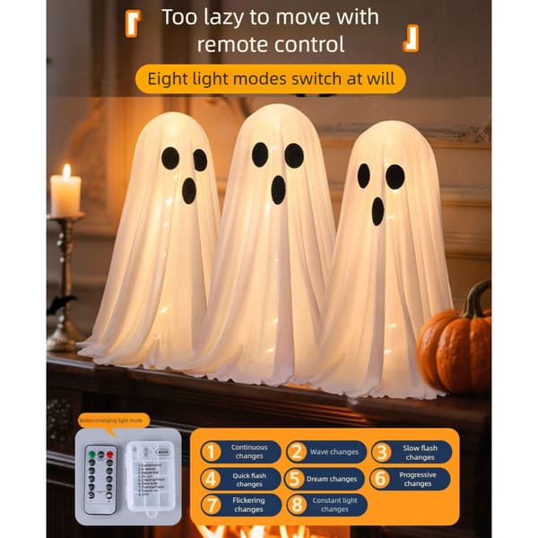 Lys til Halloween Fest Dekoration 2 STK
