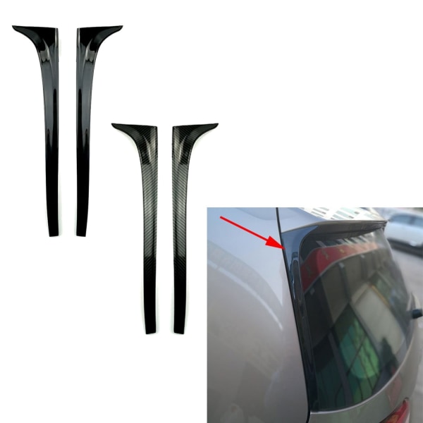 Golf 7 MK7 Fönsterspoiler ABS Plast Biltillbehör Backspegelsvans Carbon fiber