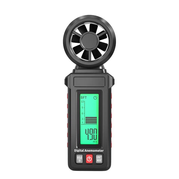 Digital vindanemometer-tester til meteorologi, navigation og udendørs aktivitet