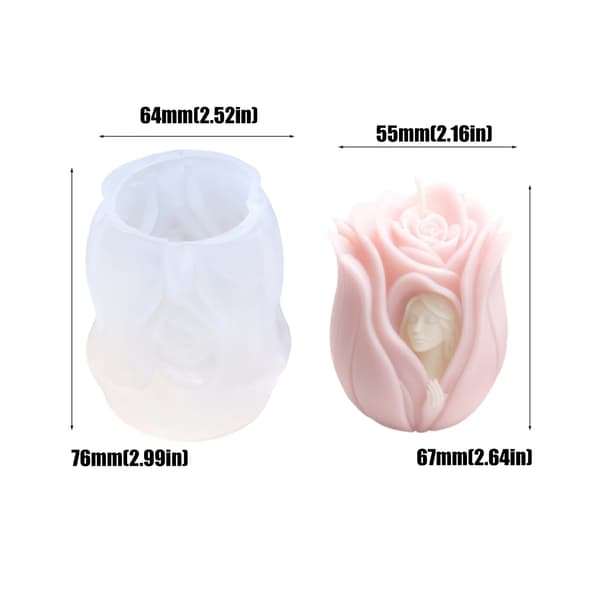 Rose Goddess Silikone Lysforme til Håndlavet Lys, Sæbe, Gips Ornament