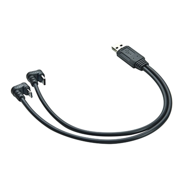 USB till Type C och Micro USB Laddningskabel för telefoner och surfplattor Ladda två enheter samtidigt