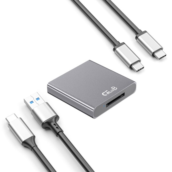 CFexpress Typ B-kortläsare med USB C till USB C/ USB -kabel USB 3.1 Gen2 10Gpbs