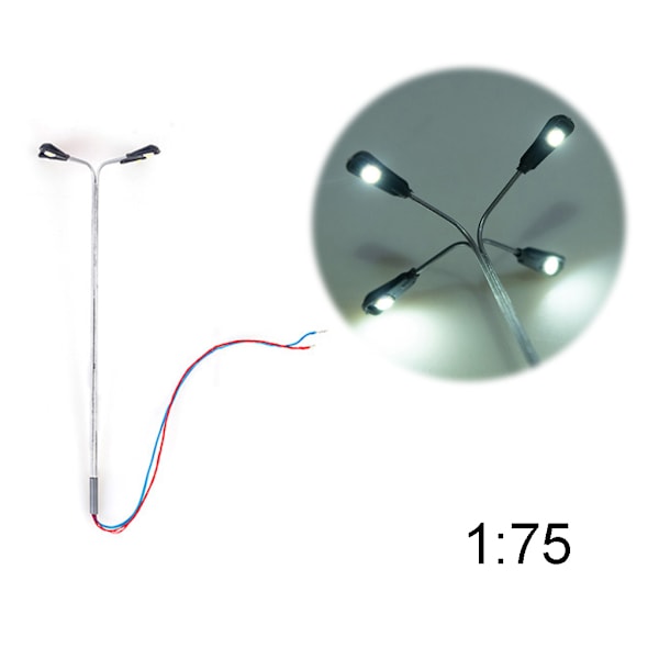 Tåg Gata Trafikljus Signal HO Skalmodell Skrivbordsdekoration Leksak Plast Simulerad Lampa Modell Mini Lamp Tillbehör