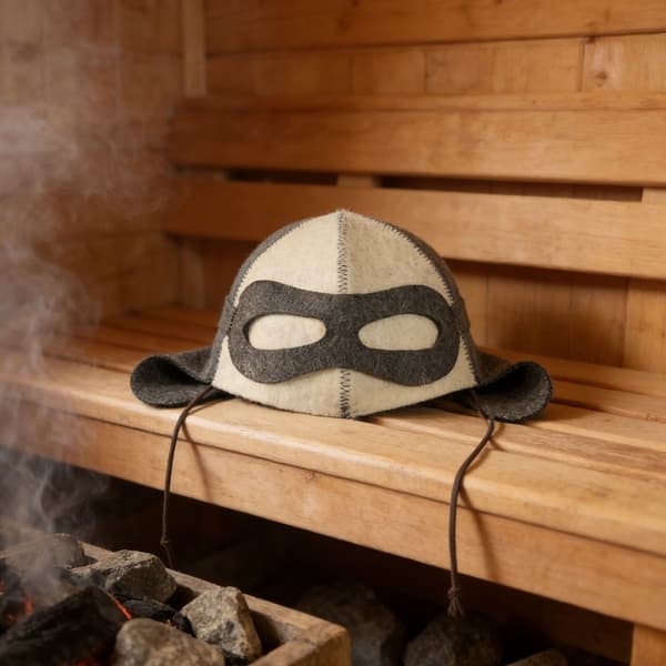 Åndbar badehushue med ørebeskyttelse og behagelig til mænd