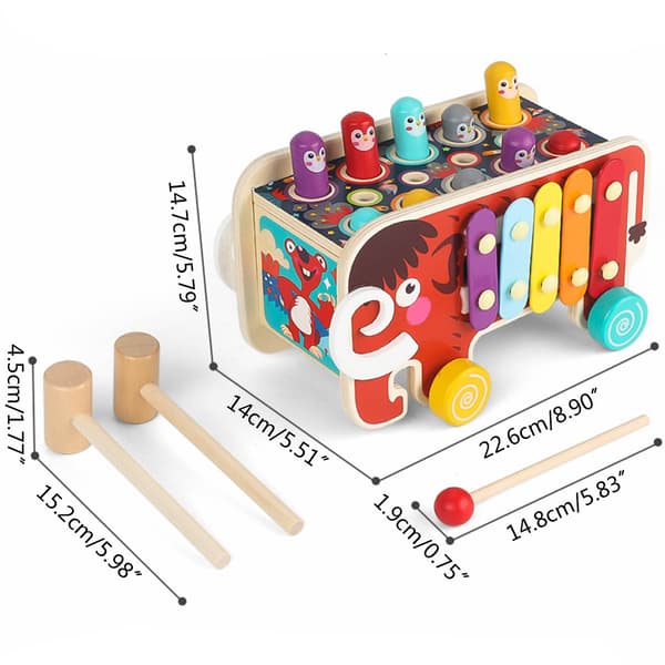 Barnens Pounding Hamster Spel Verklighetstrogen Hammare Bärbara Pedagogiska Leksaker