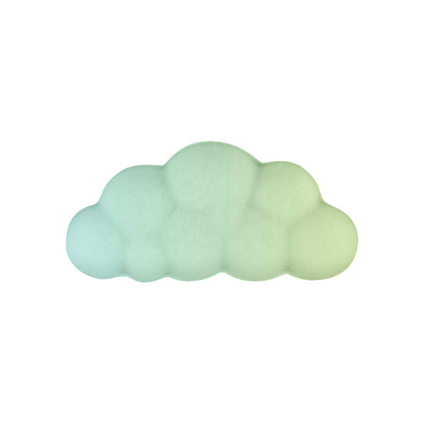Fargerik skyformet musematte Memory Foam Silikon håndleddsstøtte for Game Office