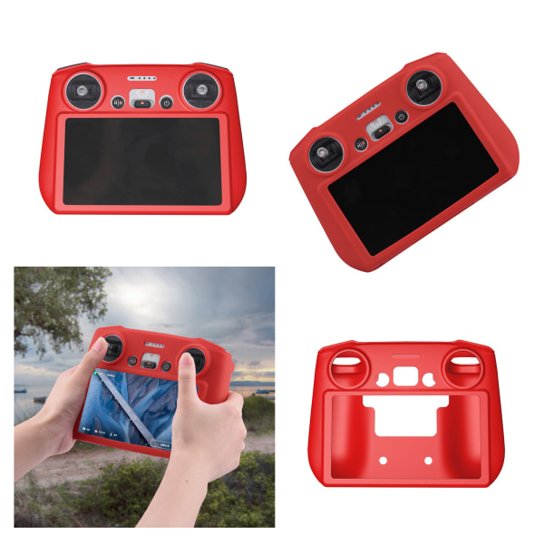 Mjuk silikon för case för Mini 3 Pro RC Tillbehör Fjärrkontroll Resebur Red