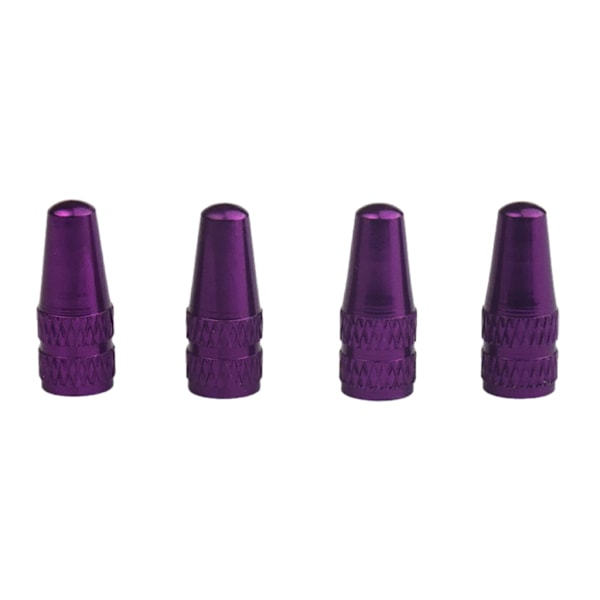 4 stk sykkeldekkventilhetter luftstøvdeksler sykkelventilstammehetter enkle å installere Purple