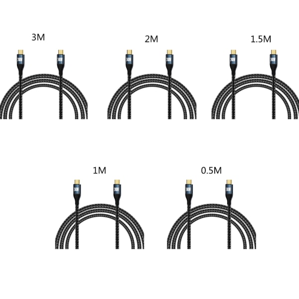 240W Type-C-kabel USB C snabbladdarsladd 48V5A power Snabb PD-laddningskabel Datasynkroniseringslinje 3m