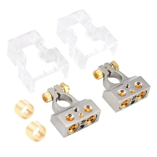 Positiivisen/negatiivisen kilpailun akun liitin 1/0-8 Gauge ja 4-8 Gauge ulostulolla