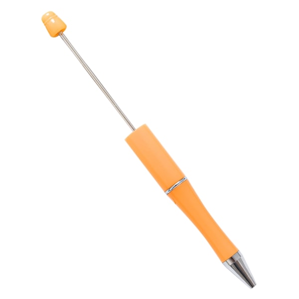 5-pack plastmaterial Pärlbara pennor Pärlpennor Kulspetspenna Kulspetspenna för barn Studenter presenterar kontors skolmaterial Orange