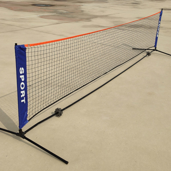 Bärbart tennisnät, hopfällbart justerbart badmintonnät inomhus utomhus strandsport träningsutrustning för barn vuxen- NET 6.1m