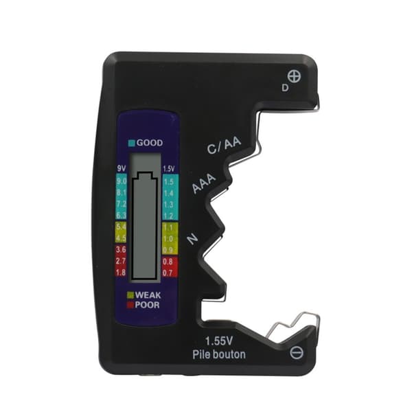 Batteritester Batterimonitor LCD-skjerm Tester Batterikontroll