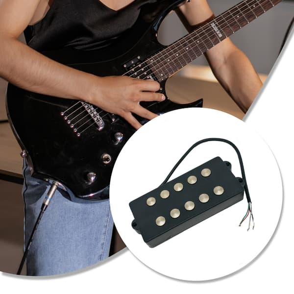 Basguitar Pickups, Dobbelt Spole 5 Strenge Bas Pickups Sæt Mini Bas Pickups