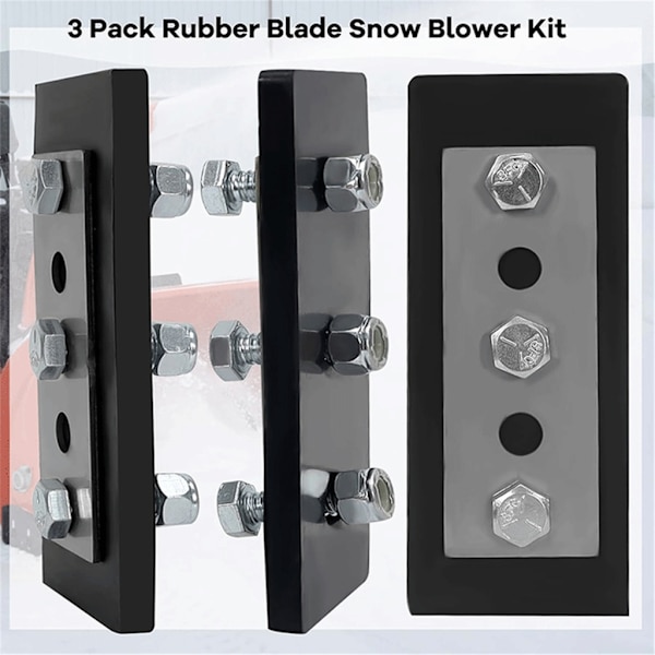 3 st Snöslunga impeller modifieringssatser Gummi impeller snöslunga Universal fläkt set för modifierar null - B