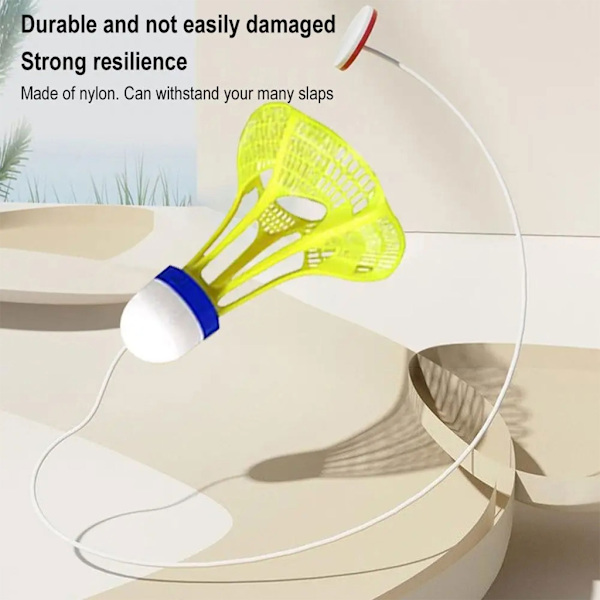 Innovativ badminton reboundstränare singelperson racketar träningsverktyg