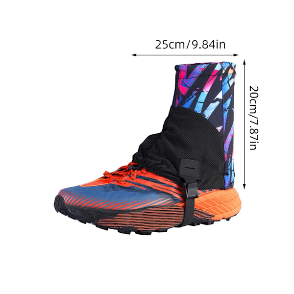 Utomhus Trail Gaiters Låga Ankel Gaters Skyddande Skoskydd Andningsbara Green mountains and