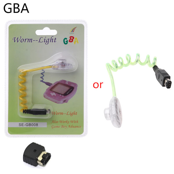 Kompatibel med Gameboy Color GBC GBP Konsol, Worm Screen Light Led Illumination Night Lamp för Gameboy Advance för GBA