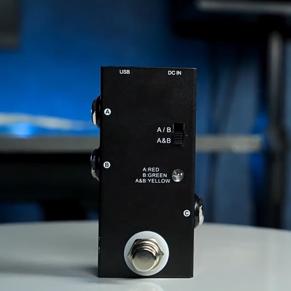 True Bypass Effektpedal för Elgitarr ABY Linjeväljare AB-switchar