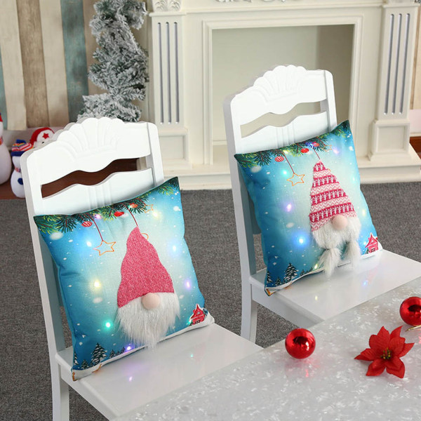 Handgjord slängkudde Heminredning Ryggstöd för soffa Merry Christmas Style Ansiktslös docka Kudde Kudde Kudde null - B
